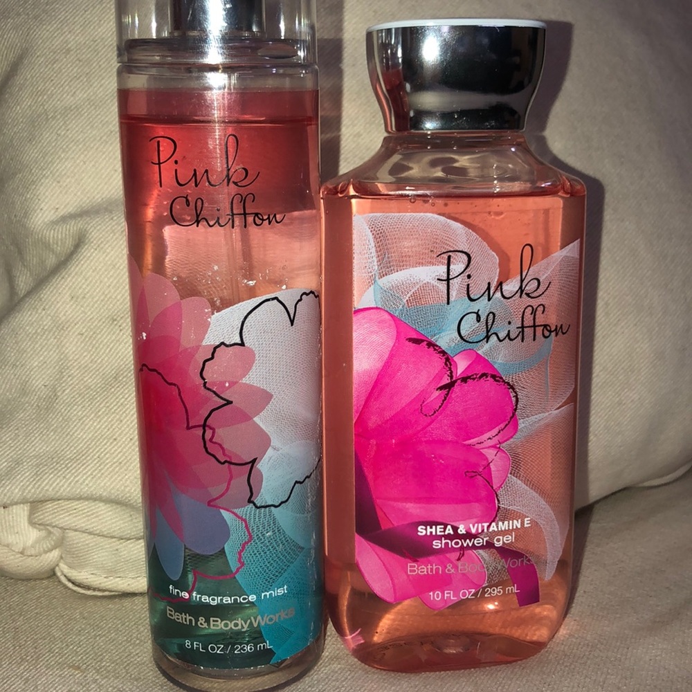 Pink Chiffon Bath & Body Works set